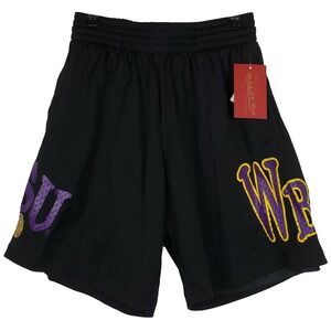 LSU Tigers‎ x Playa Society Mitchell & Ness NCAA Small Jersey Shorts Black NWT
